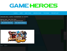 Tablet Screenshot of gameheroesonline.com
